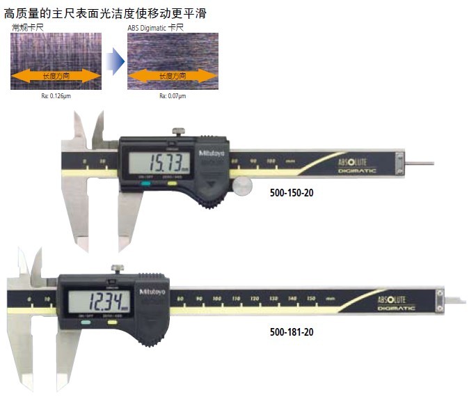 電子數(shù)顯卡尺帶SPC輸出(硬質(zhì)合金內(nèi)、外徑測量爪)500-175-20